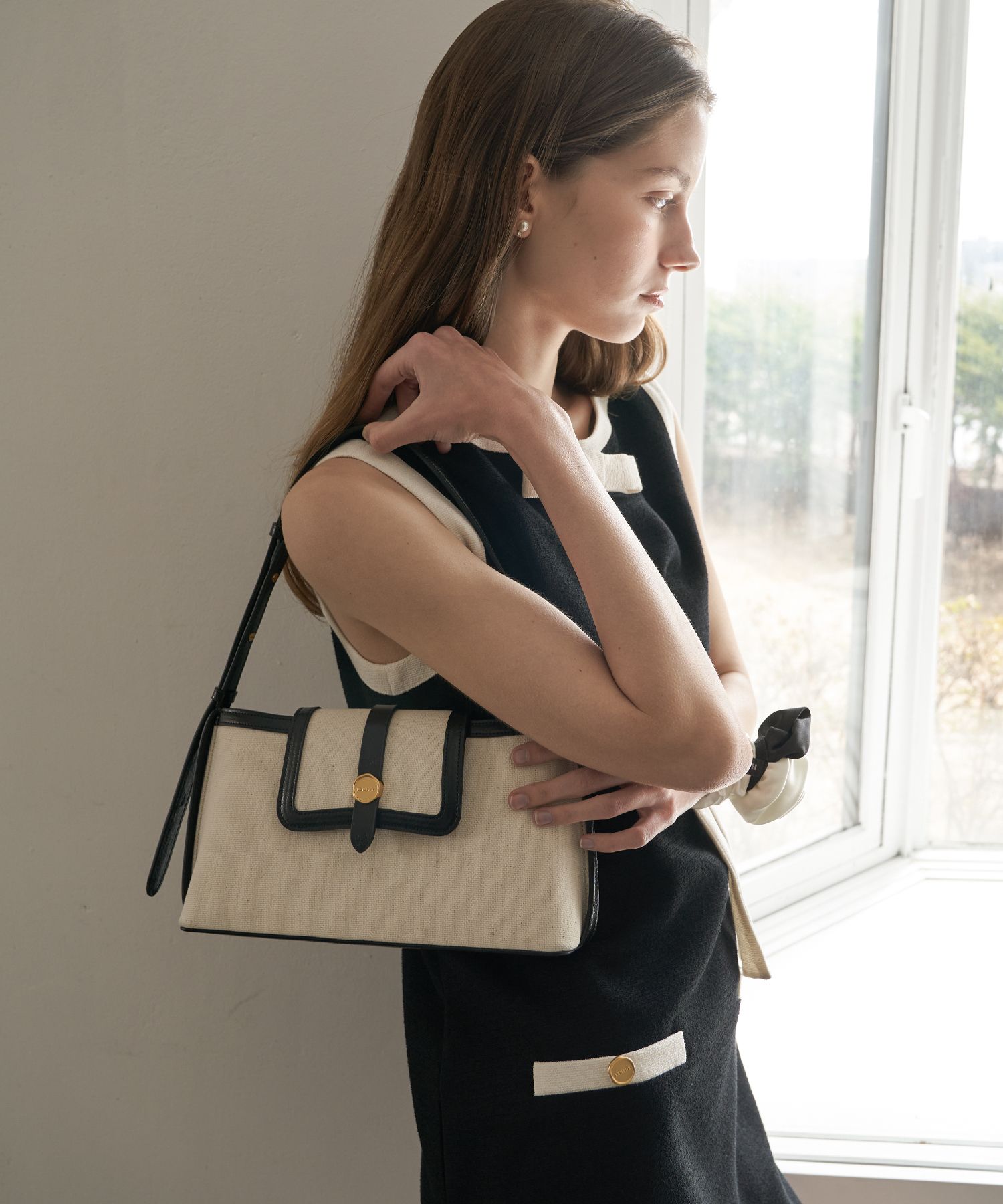 LEMEME ■ Sac Etang Canvas ショルダーバッグ MUSINSA | LEMEME Sac Etang Canvas Ivory
