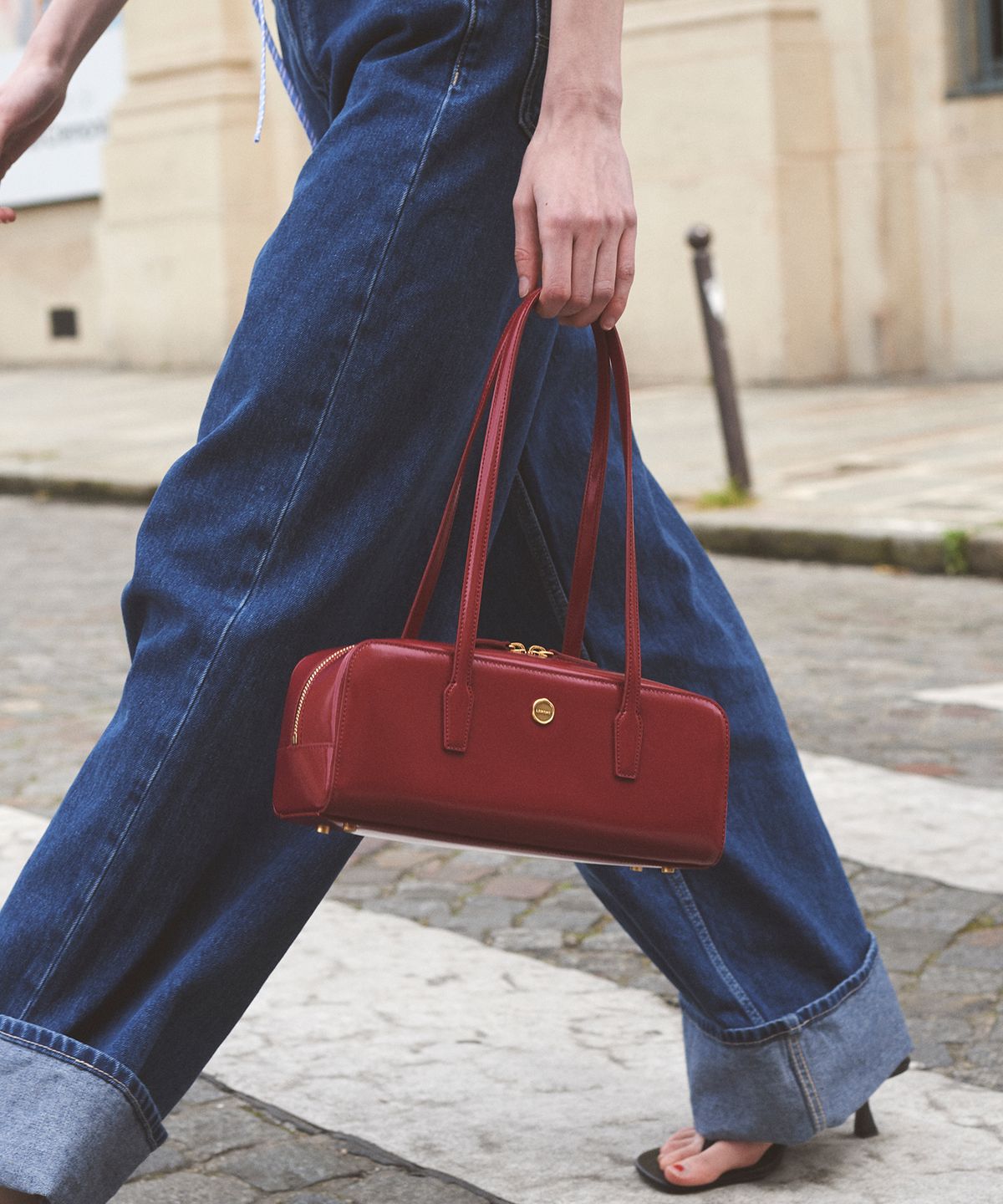 르메메(LEMEME) Sac Caillou BurntRed