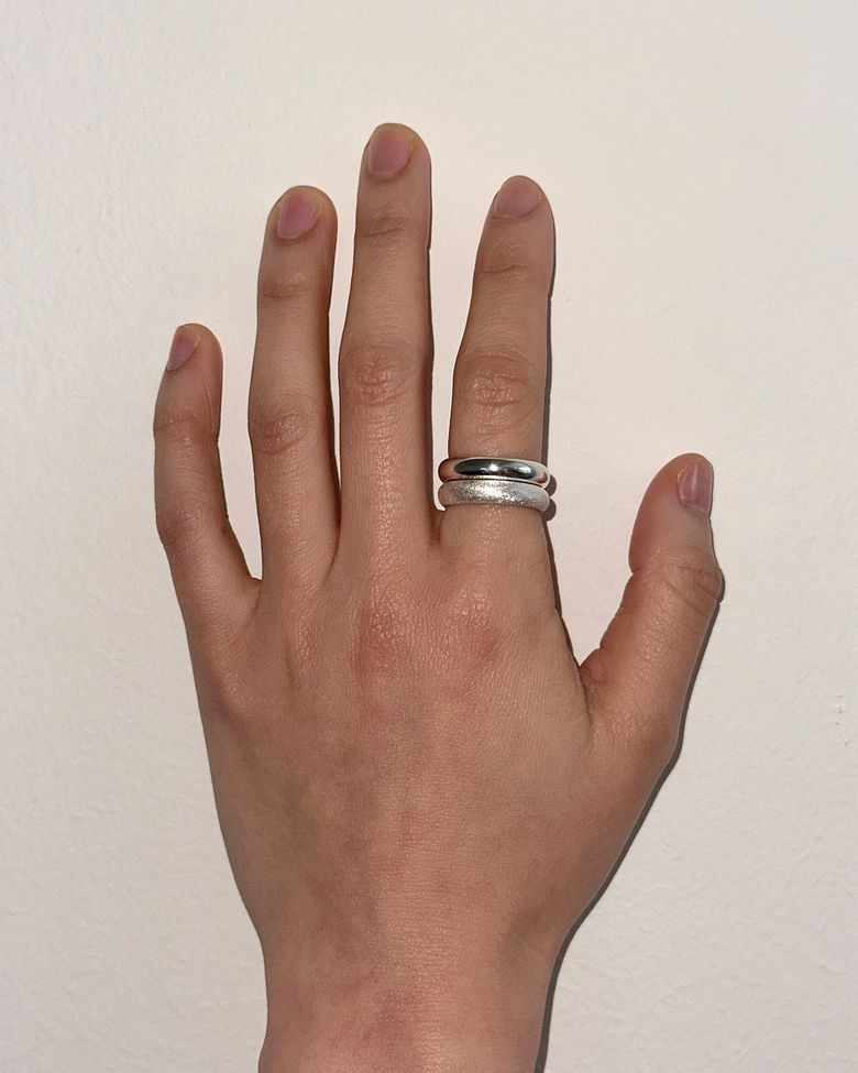 Bold texture ring set (세트)