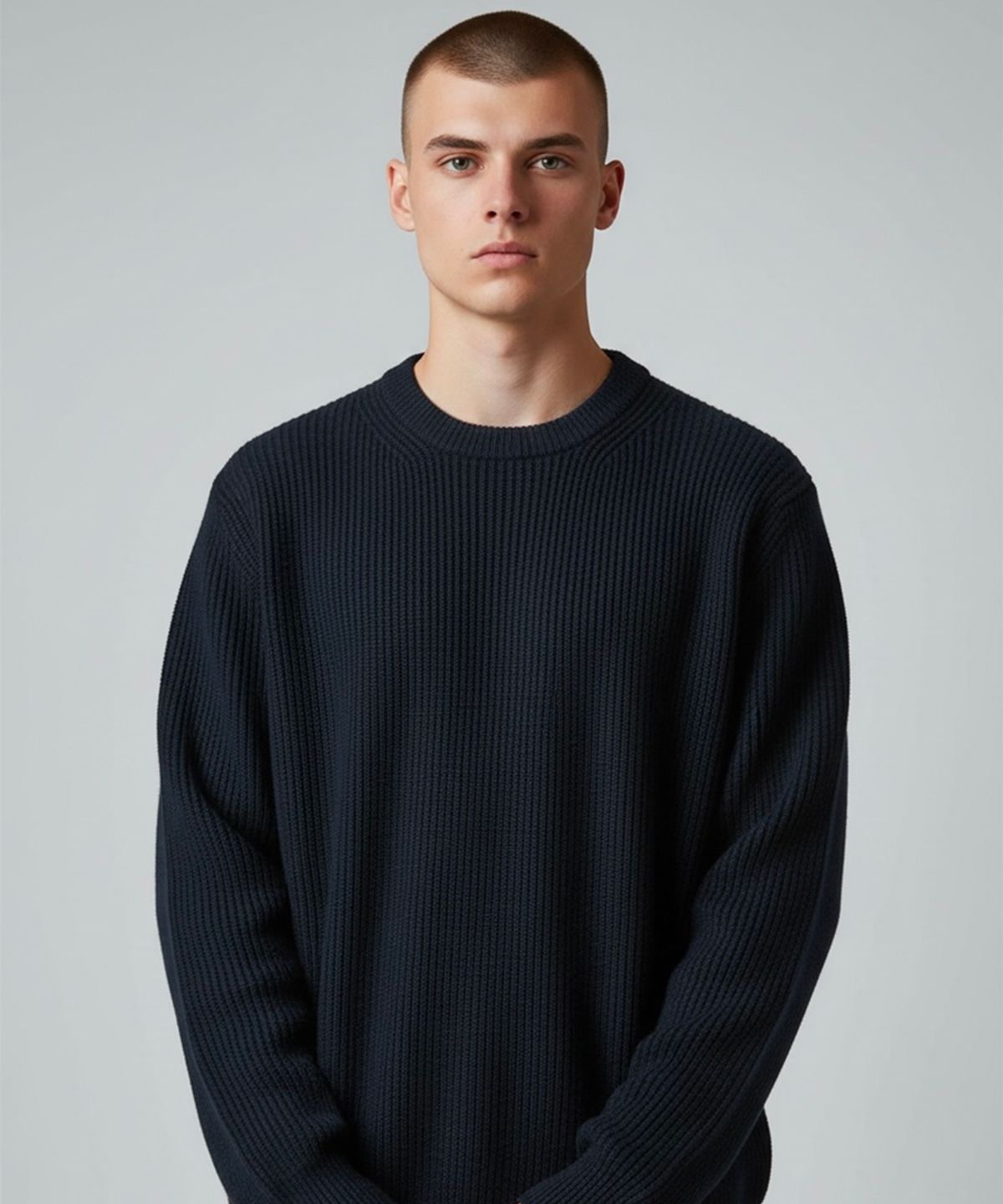 본슬리피(BORN SLIPPY) Soft Hachi Cushion Round Knit (Black)