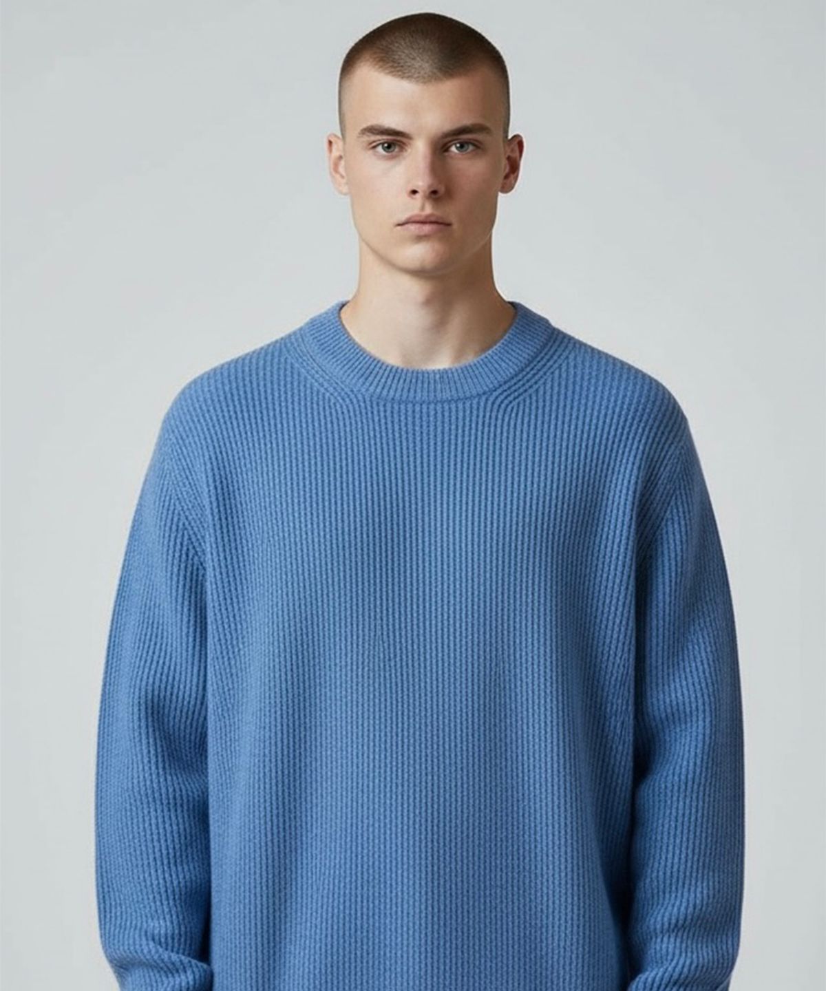 본슬리피(BORN SLIPPY) Soft Hachi Cushion Round Knit (Blue)
