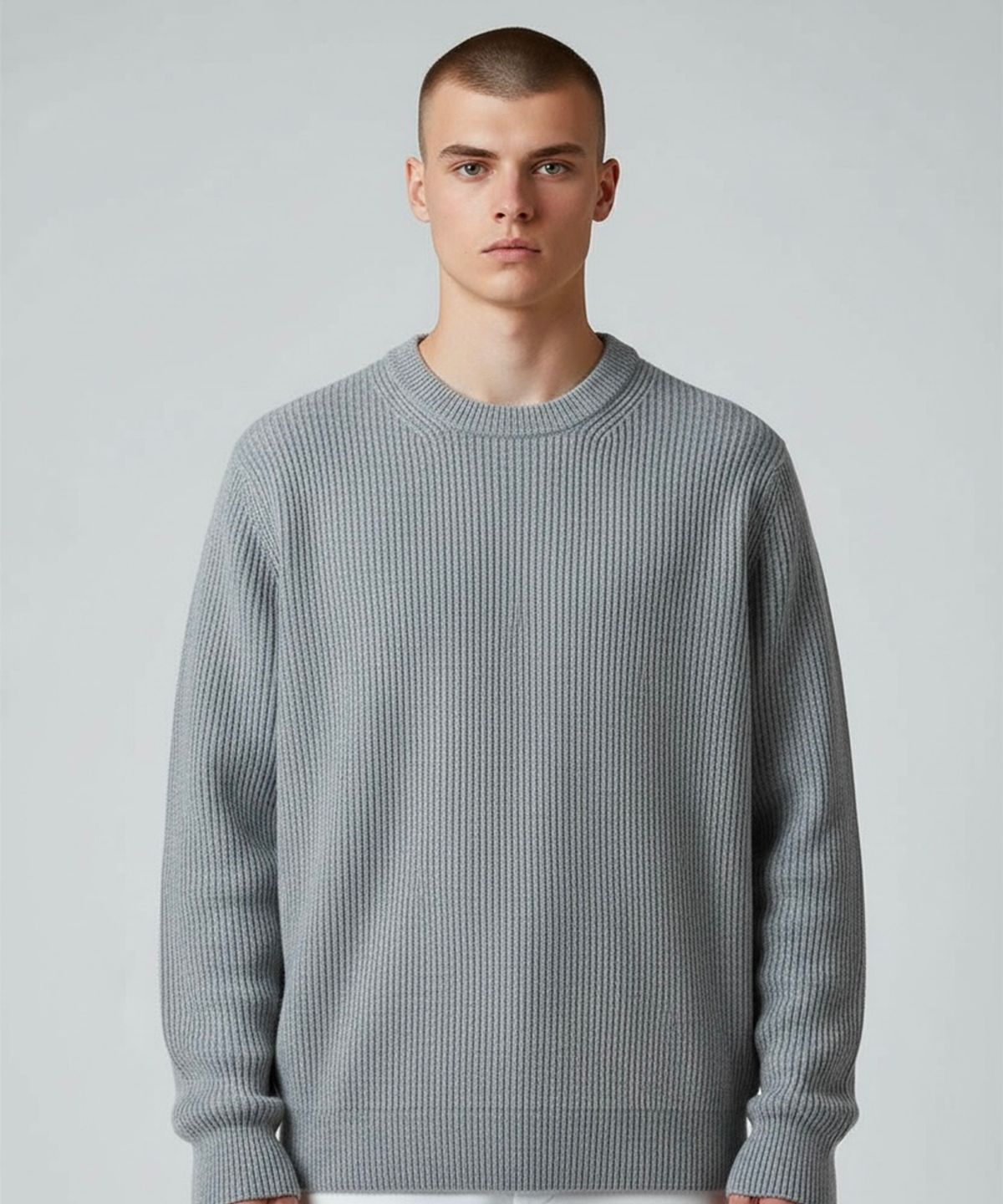 본슬리피(BORN SLIPPY) Soft Hachi Cushion Round Knit (Gray)