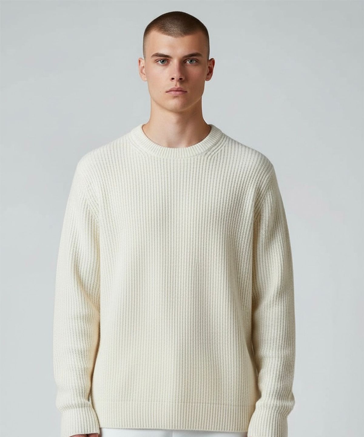 본슬리피(BORN SLIPPY) Soft Hachi Cushion Round Knit (Ivory)