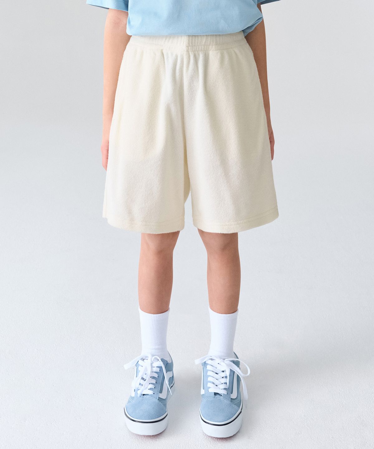 무신사 스탠다드 키즈(MUSINSA STANDARD KIDS) 테리 클로스 쇼츠 [크림]
