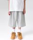 더블 니트 원 턱 버뮤다 스웨트 팬츠 [미디엄 그레이]