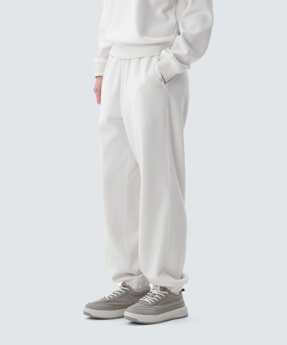 스노우피크 어패럴(SNOWPEAK APPAREL) 니트 여성 조거 팬츠 (S25SWFFP31) Butter Ivory