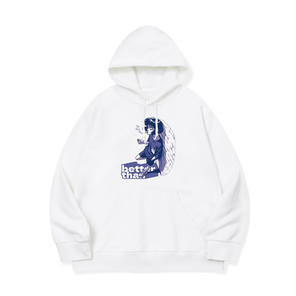 베러댄88(BETTERTHAN88) bth50 오늘도 고독 한 스푼 그래픽 후드티