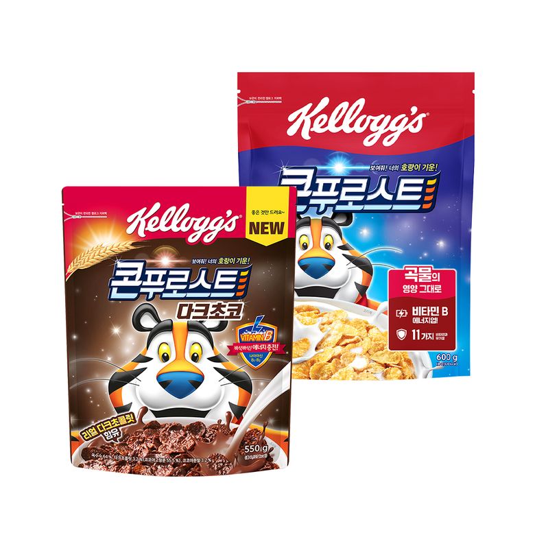콘푸로스트 600g 1개 + 콘푸로스트 다크초코 550g 1개 (총 2개)