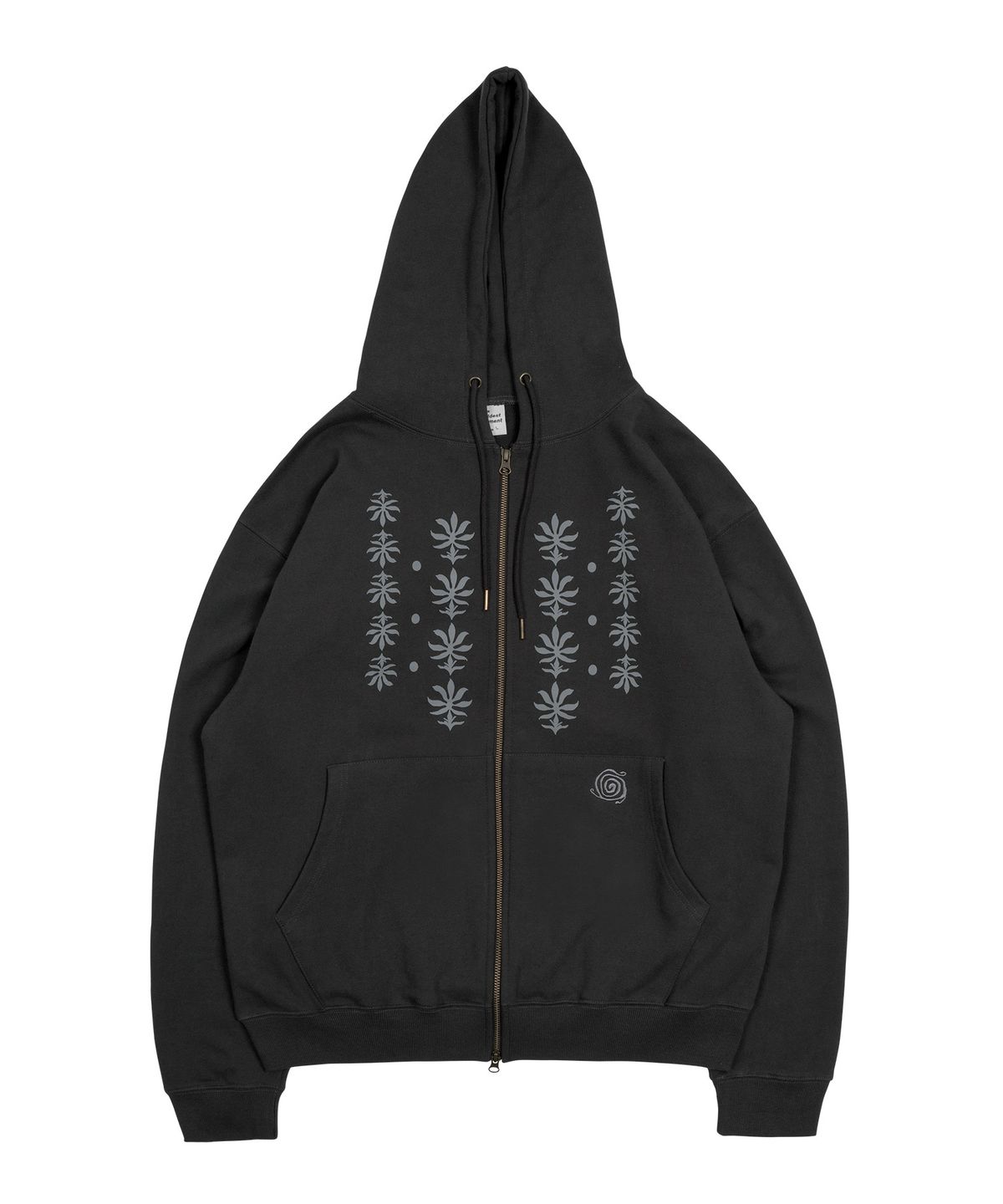 더콜디스트모먼트(THE COLDEST MOMENT) TCM ethnic hooded zip-up (charcoal)
