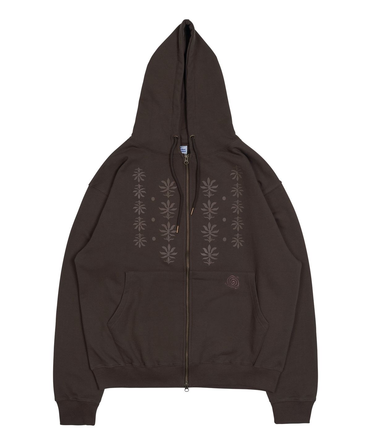 더콜디스트모먼트(THE COLDEST MOMENT) TCM ethnic hooded zip-up (brown)