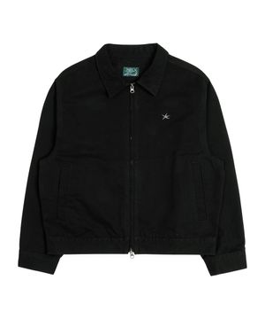 TCM washed mini logo jacket (black)
