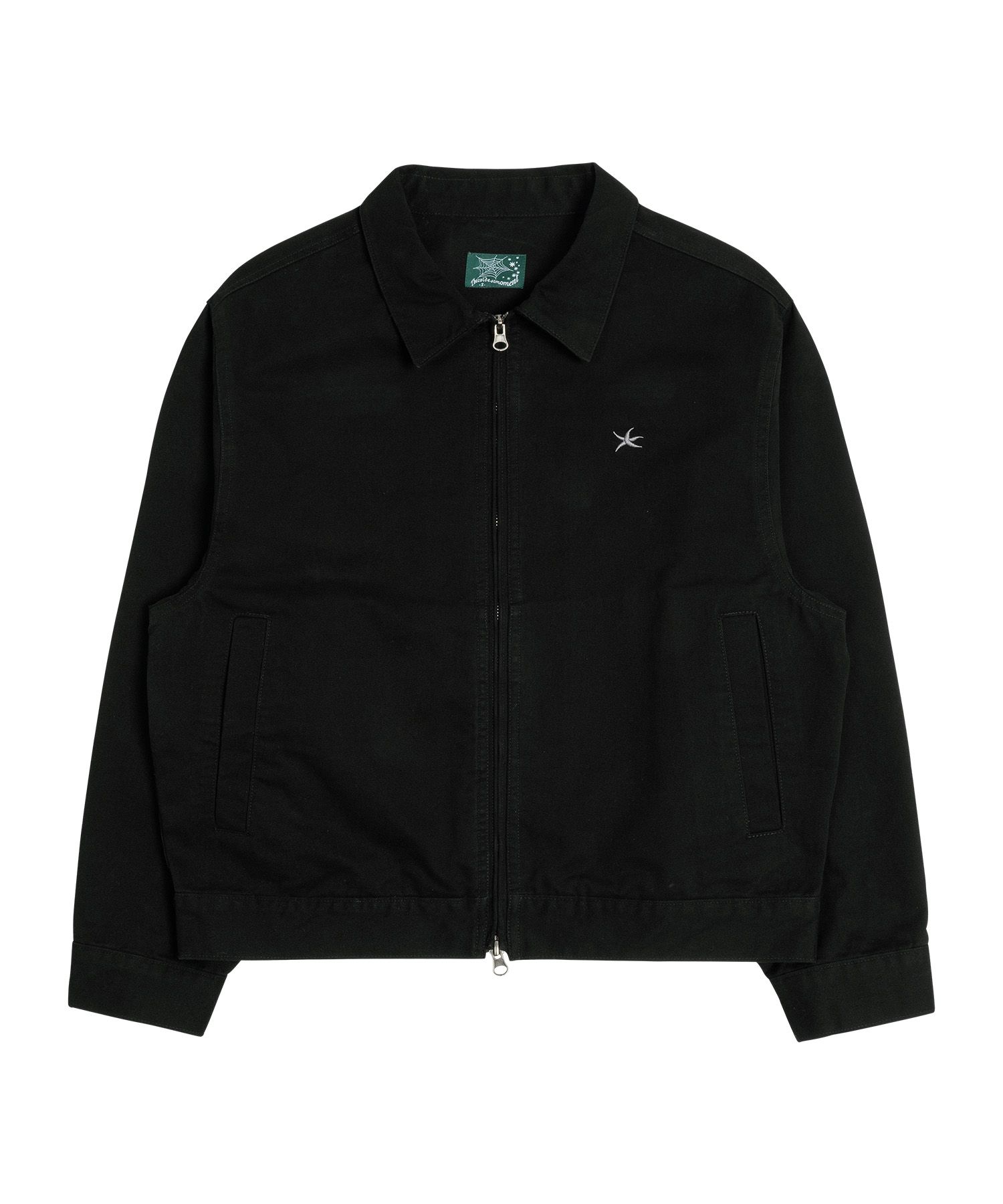 【THE COLDEST MOMENT】★TCMガーデン長袖★ MUSINSA | THE COLDEST MOMENT TCM washed mini logo jacket (black)