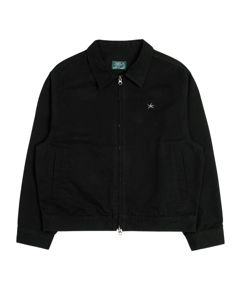 TCM washed mini logo jacket (black)