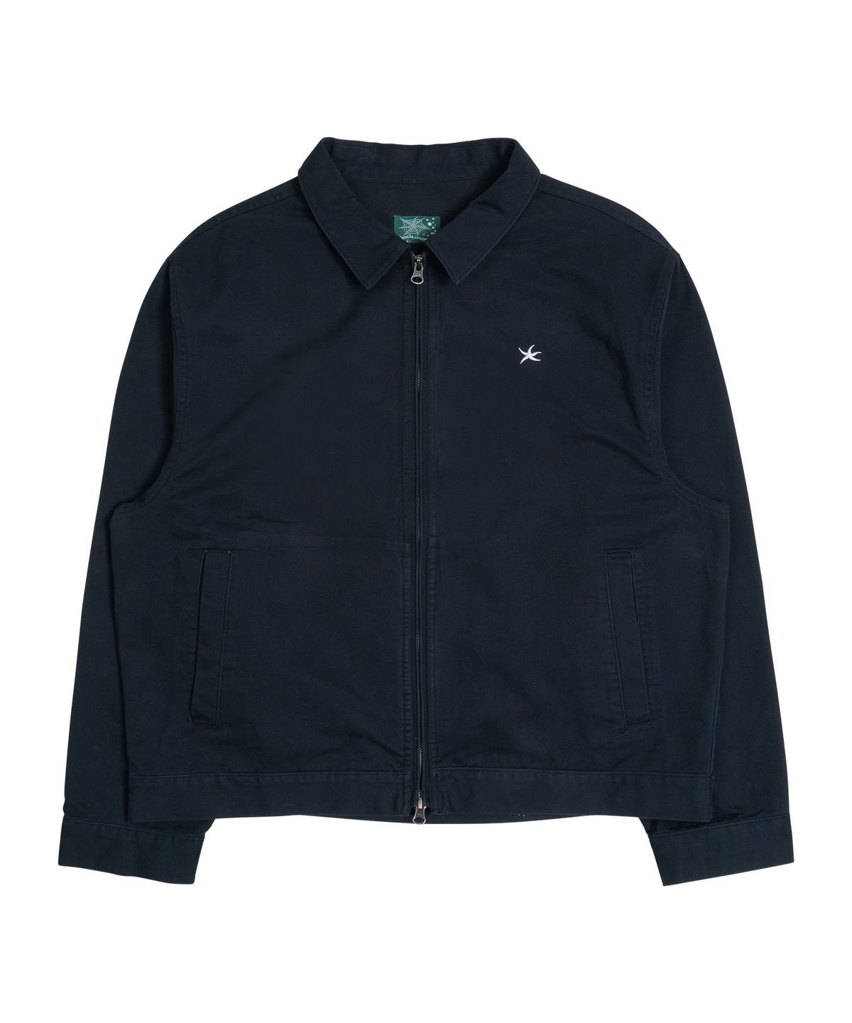 더콜디스트모먼트(THE COLDEST MOMENT) TCM washed mini logo jacket (dark navy)