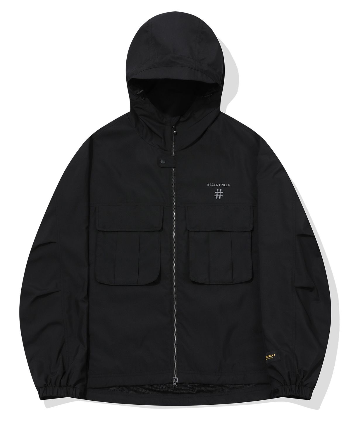 빈트릴(BEENTRILL) 고프 포켓 윈드브레이커(블랙)