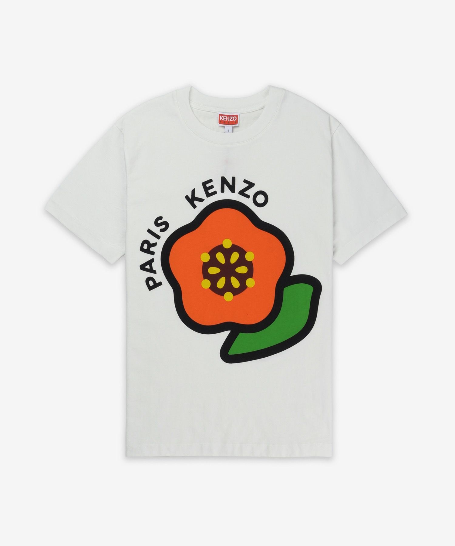 ★KENZO★ Gods Kenzo Pop Short Sleeve T-Shirt Off White FF55 MUSINSA | KENZO Kenzo Pop Loose Short Sleeve T-Shirt - Off