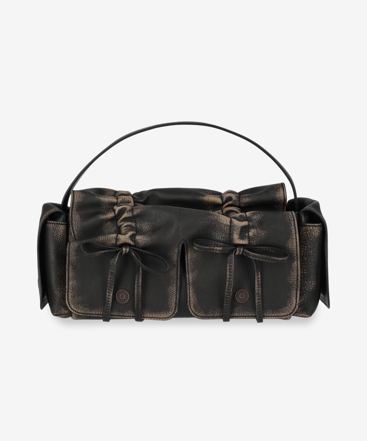 아크네 스튜디오(ACNE STUDIOS) 멀티 포켓 토트백 - 다크 브라운:베이지 / A10368AIP