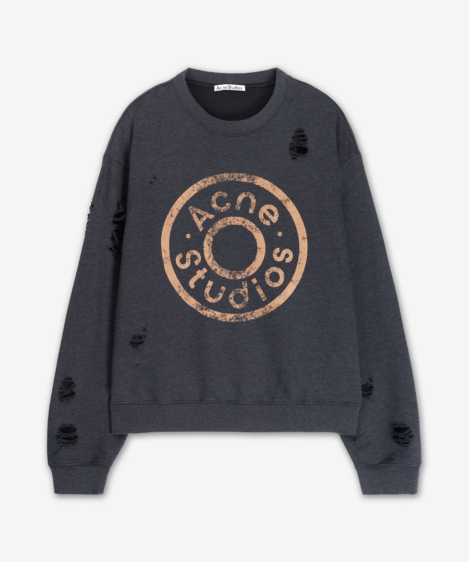 MUSINSA公式 | ACNE STUDIOS プリントロゴスウェット - ブラック 