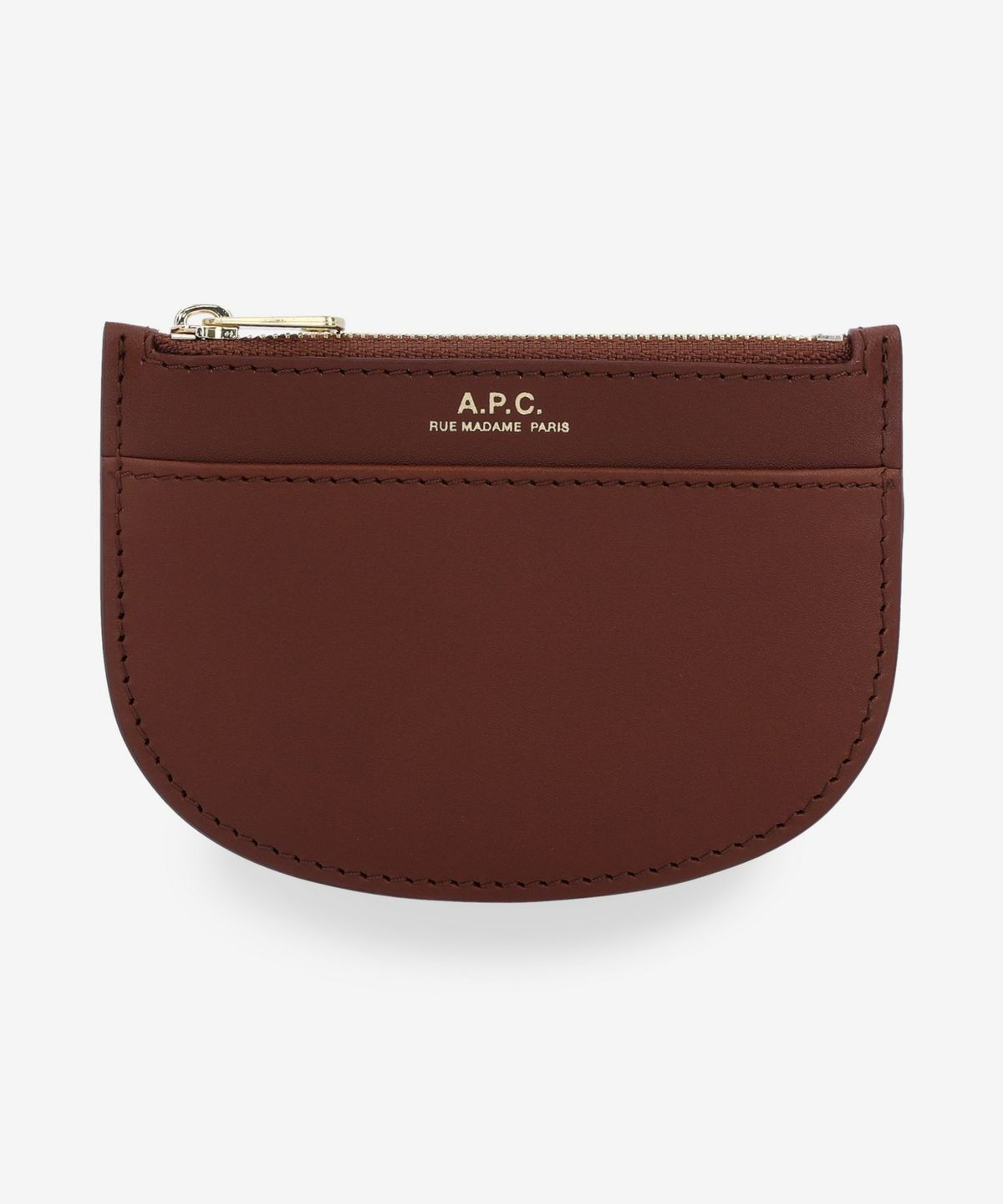 カードケース・名刺入れ APC New Demiloon Zipper Card Holder Hazelnut PXAWVF63439CAD MUSINSA | A.P.C. New Demilun Zipper Card Holder - Hazelnut