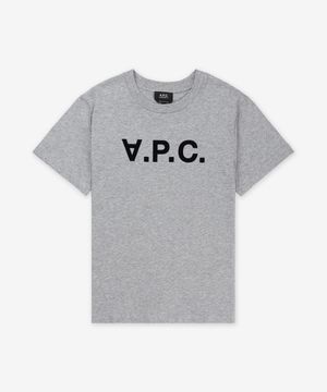 그랑 VPC 레귤러핏 반소매 티셔츠 - 헤더그레이:다크네이비 / COHBMM26384TPI