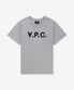 그랑 VPC 레귤러핏 반소매 티셔츠 - 헤더그레이:다크네이비 / COHBMM26384TPI