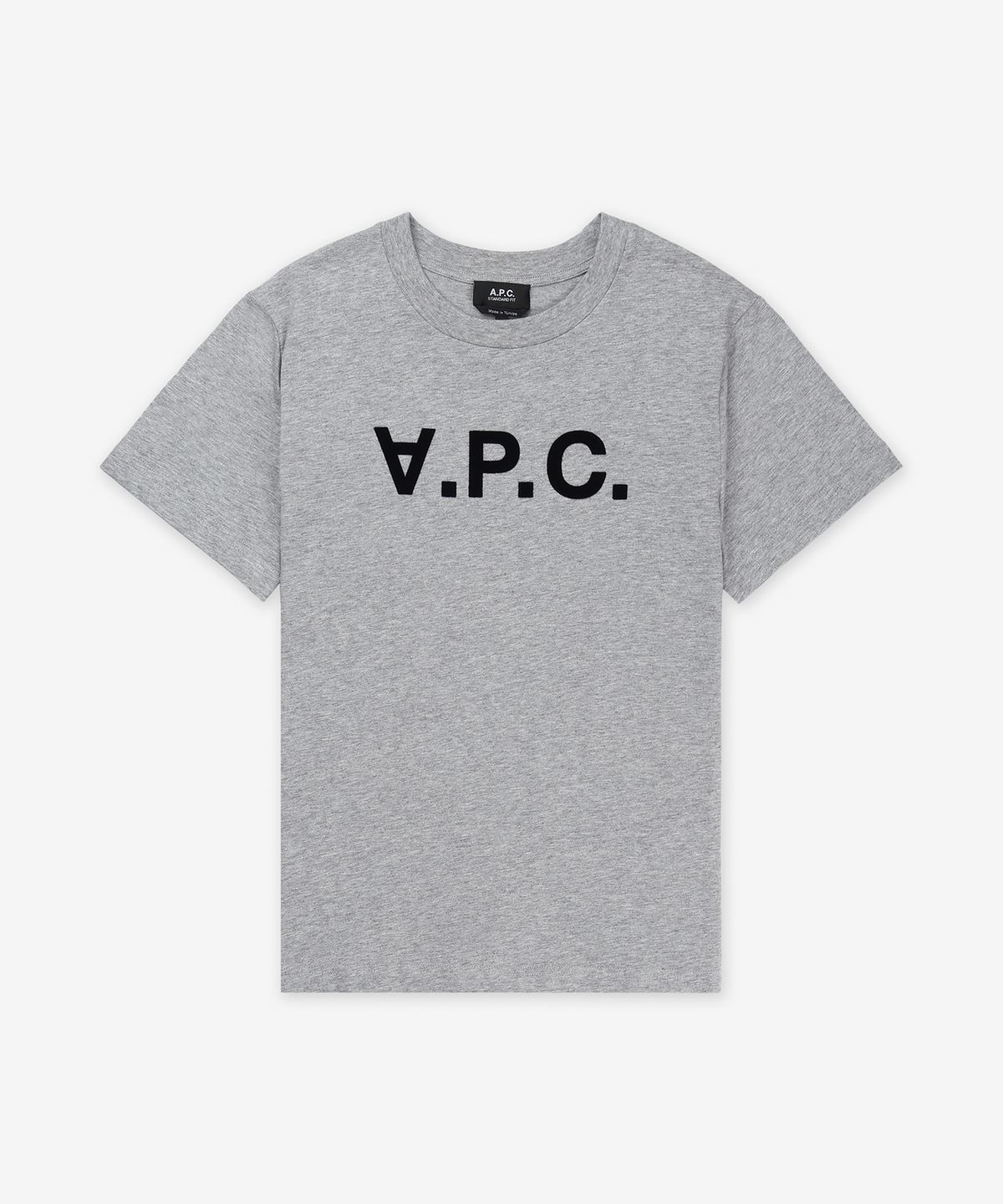 아페쎄(A.P.C.) 그랑 VPC 레귤러핏 반소매 티셔츠 - 헤더그레이:다크네이비 / COHBMM26384TPI