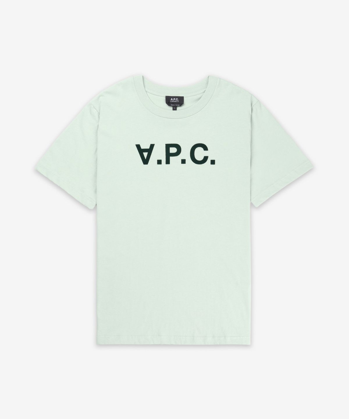 아페쎄(A.P.C.) 그랑 VPC 레귤러핏 반소매 티셔츠 - 라이트그린:다크그린 / COHBMM26384KLL