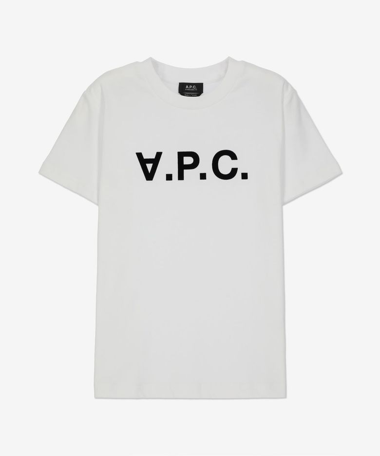 그랑 VPC 레귤러핏 반소매 티셔츠 - 화이트:다크네이비 / COHBMM26384TAE