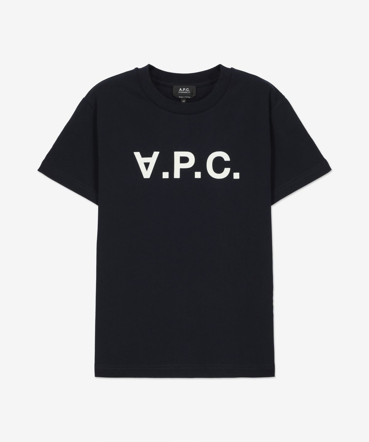 아페쎄(A.P.C.) 그랑 VPC 레귤러핏 반소매 티셔츠 - 다크네이비:에크루 / COHBMM26384TIQ