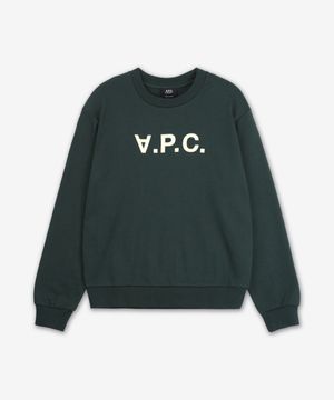 그랑 VPC 레귤러핏 맨투맨 - 다크그린:화이트 / COHBNM27907KMA