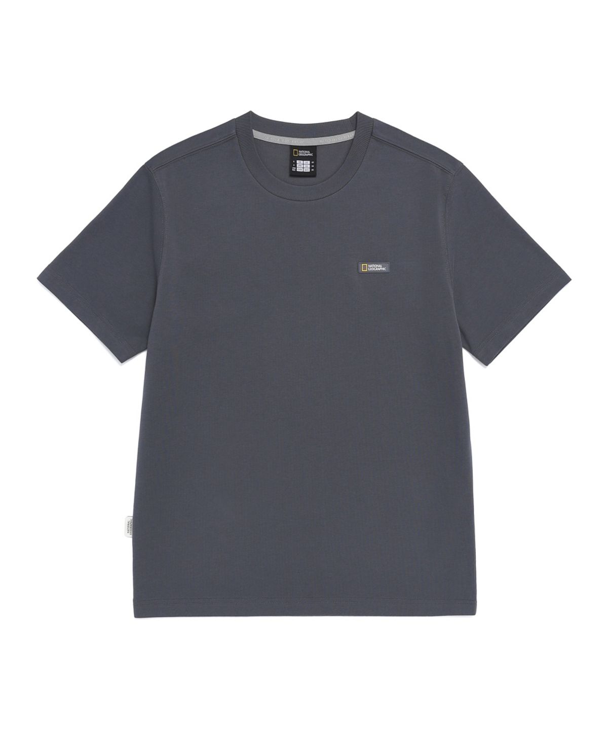 내셔널지오그래픽(NATIONALGEOGRAPHIC) N265UTS910 네오디 스몰로고 반팔 티셔츠 IRON GREY