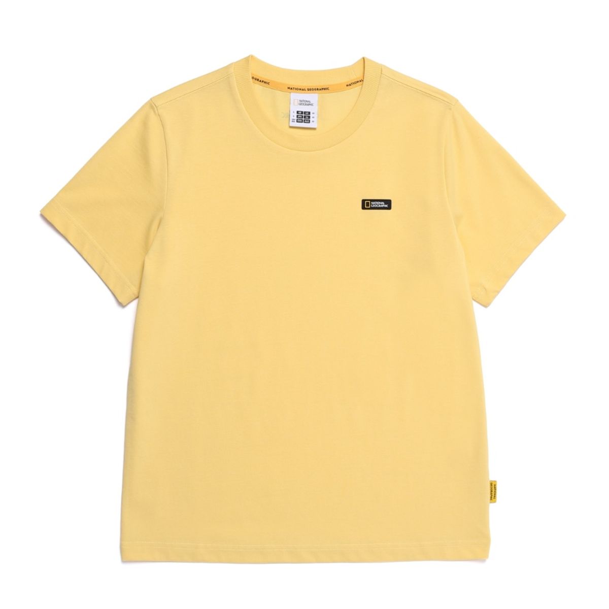 내셔널지오그래픽(NATIONALGEOGRAPHIC) N255UTS910 네오디 스몰로고 반팔 티셔츠 YELLOW