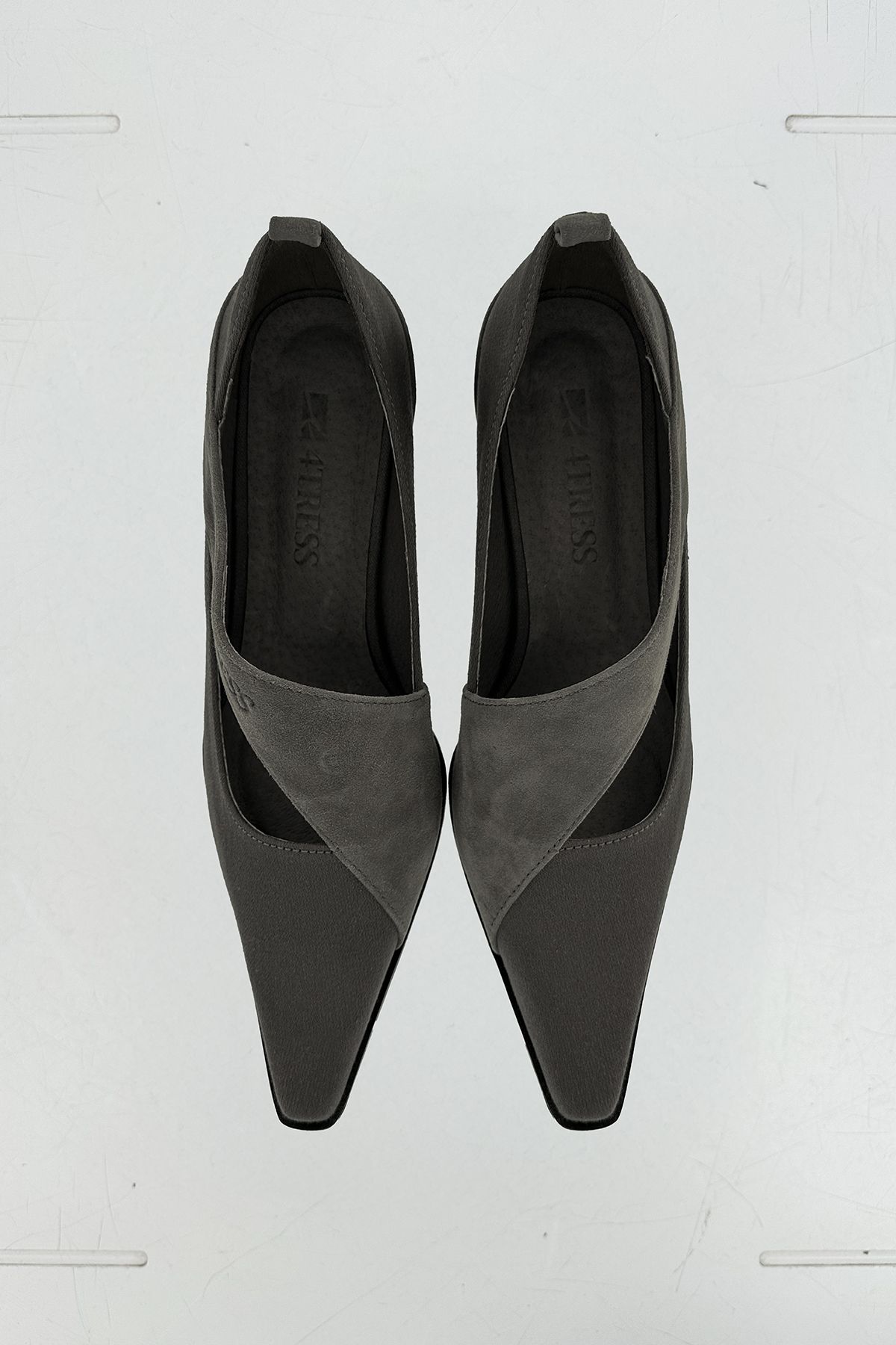 포트리스(4TRESS) LEATHER LAYERING PUMPS 01 GRAY