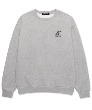 MINI S LOGO 오버핏 맨투맨 (SLS030) 멜란지그레이