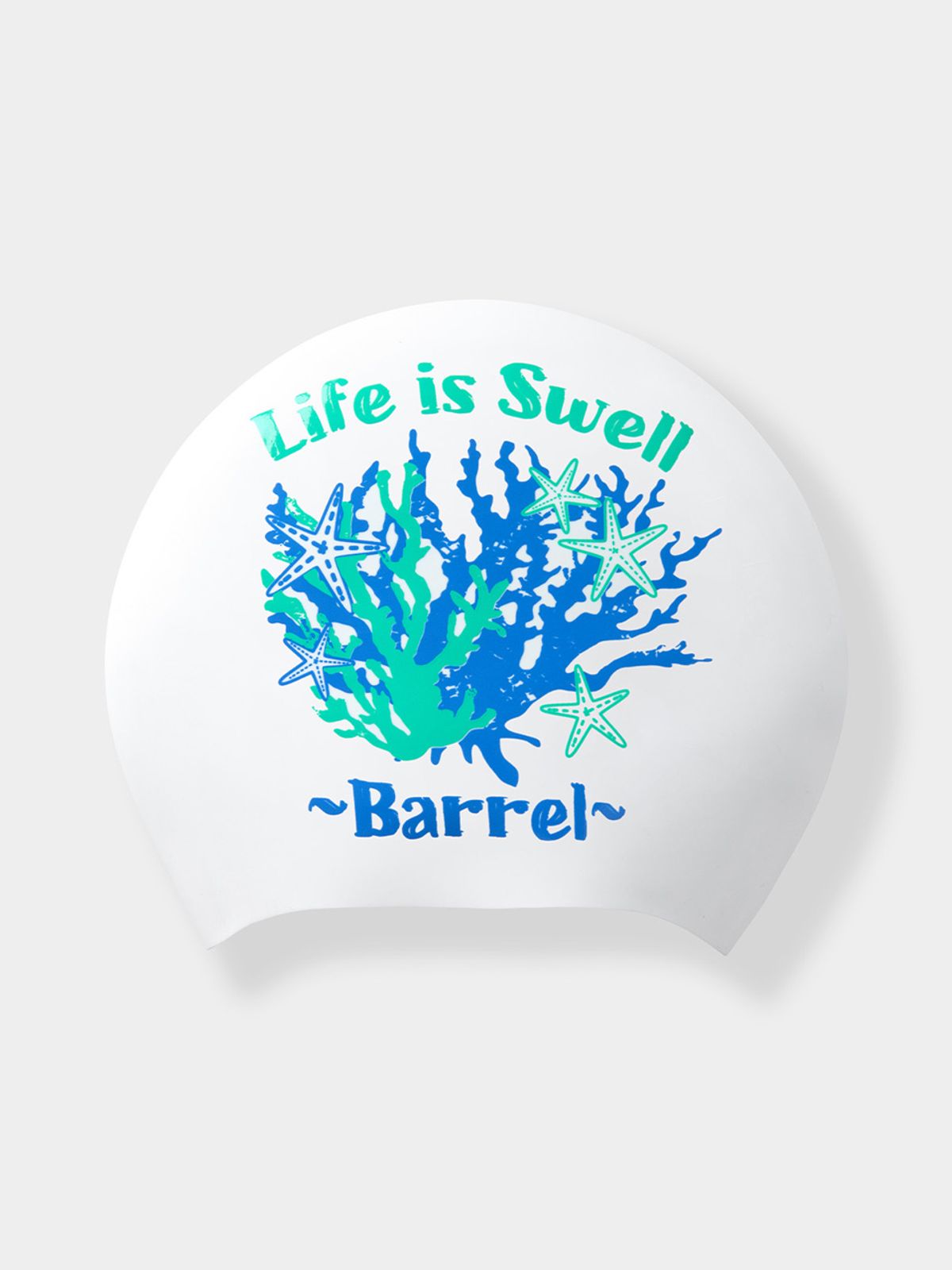배럴(BARREL) 코랄 롱헤어 스윔 캡 화이트 (B5SUASC013WHT)