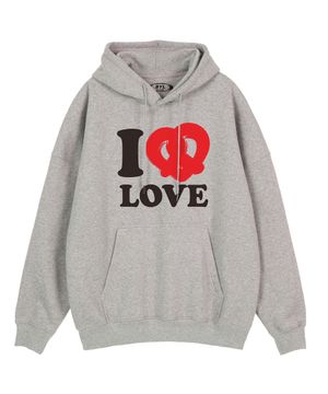 아이러브 프레즐 후디 그레이