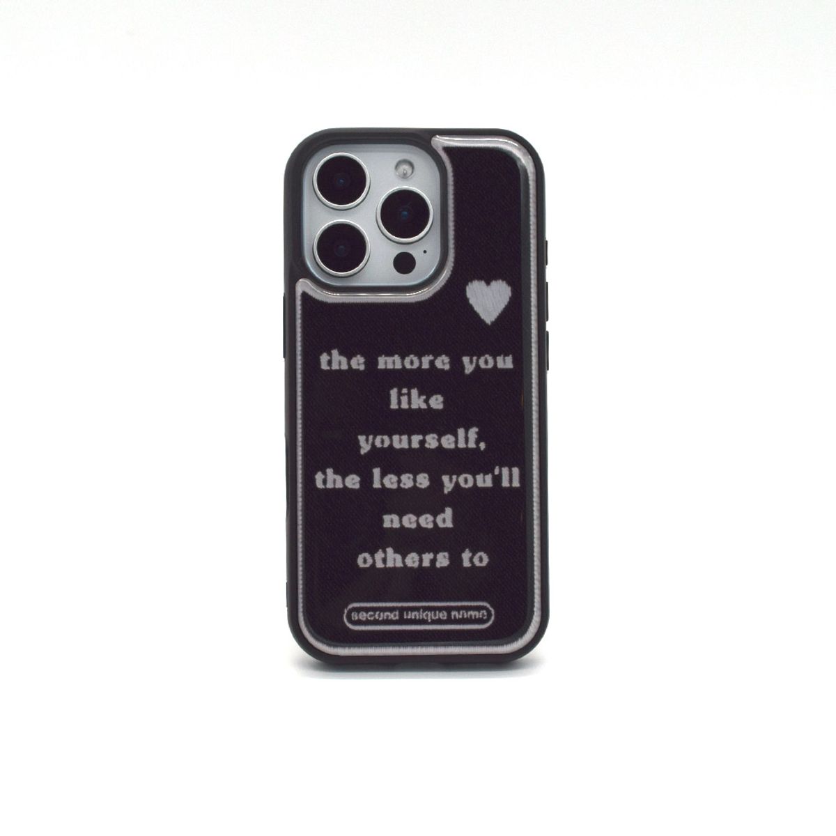 세컨드유니크네임(SECOND UNIQUE NAME) SUN CASE GRAPHIC WORD BLACK (EPOXY&GLOSSY)