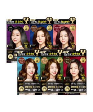 리엔 흑모비책 크림 염색약 120g x 2개 (6종 택1)