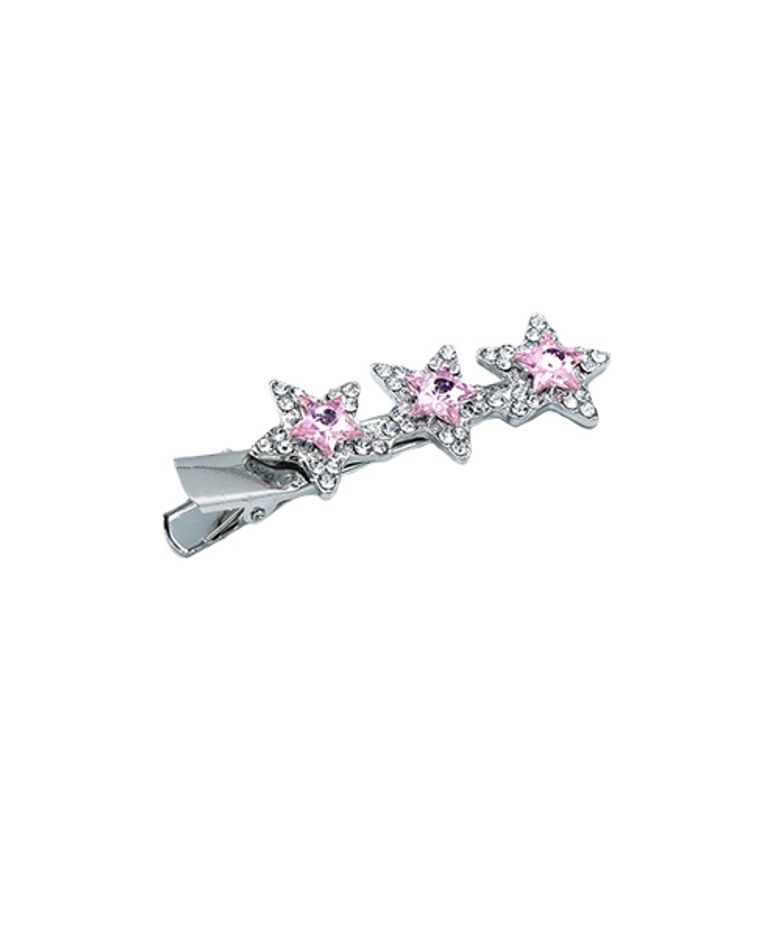 [ROF X CANNIZ] PINK 3STARS HAIR CLIP