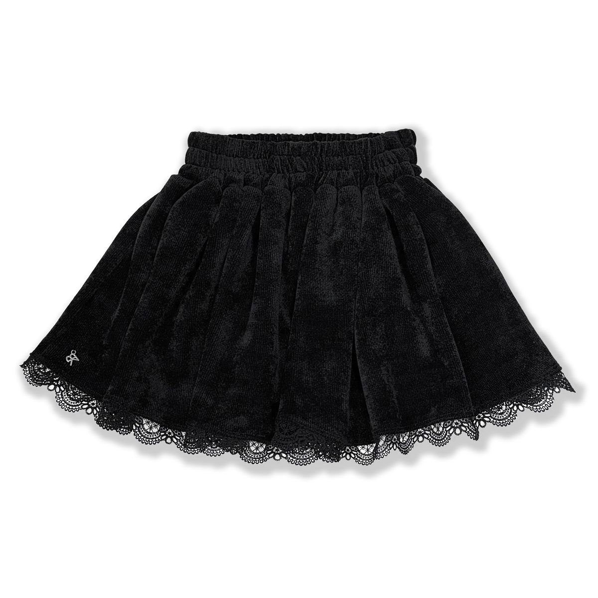 블랙크러쉬(BLACRUSH) Lace Velour Flared Mimi Skirt