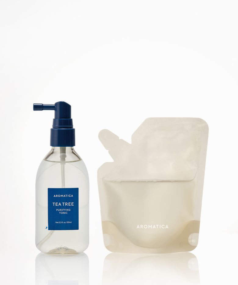 [쿨링진정 헤어토닉] 티트리 퓨리파잉 토닉 본품&리필 세트 (100ML+100ML)