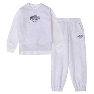 NBA 레터링 베스트 3PCS 상하세트(K251ST010P) 라이트 그레이