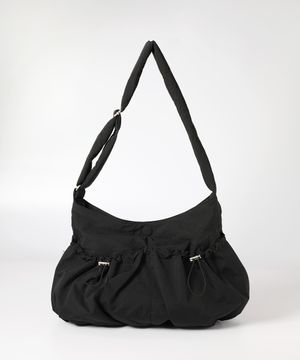 Front pocket string bag - Black
