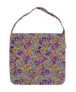 PAINTING FLOWER ECO BAG-SANDY BROWN