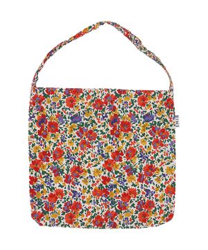 PAINTING FLOWER ECO BAG-WHITE