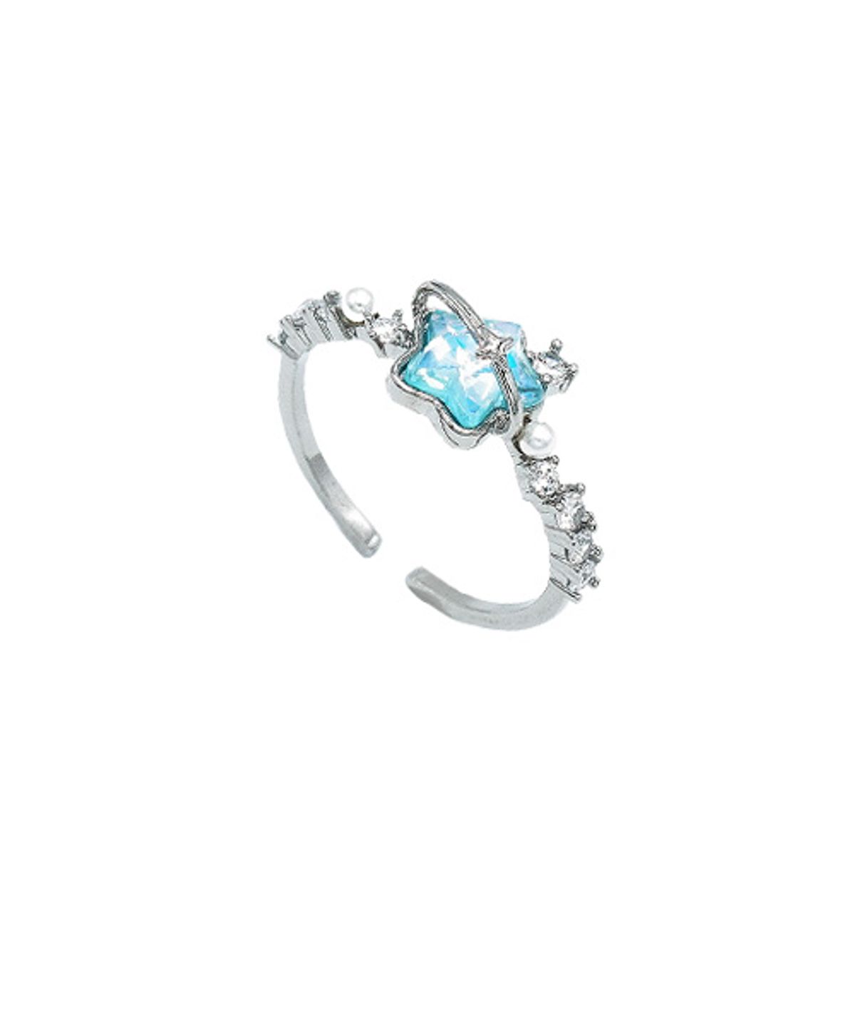 랜덤오프(RANDOMOFF) [ROF X CANNIZ] BLUE WISH STAR RING