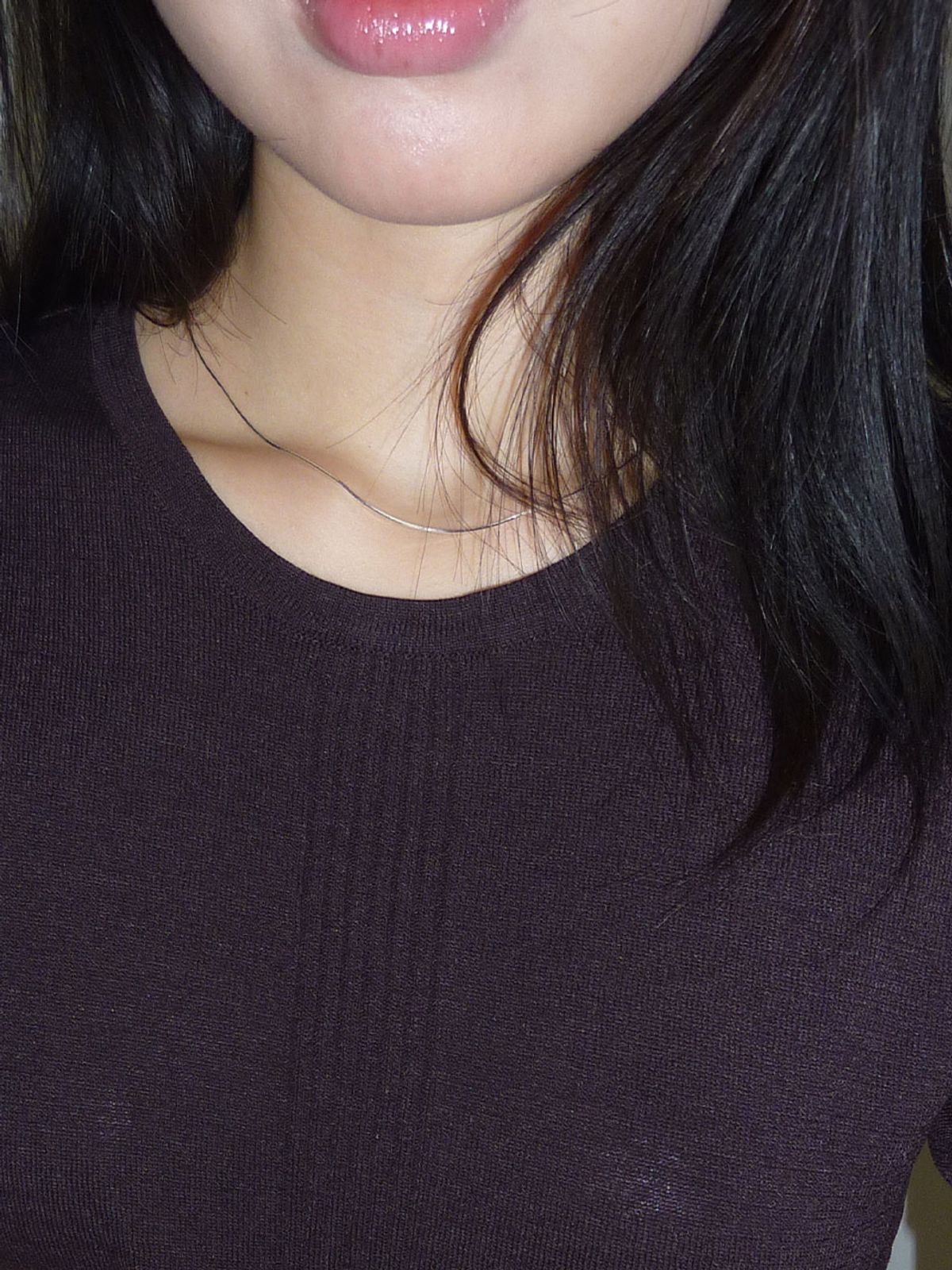 어빗모어(ABITMOR) 1mm snake chain necklace