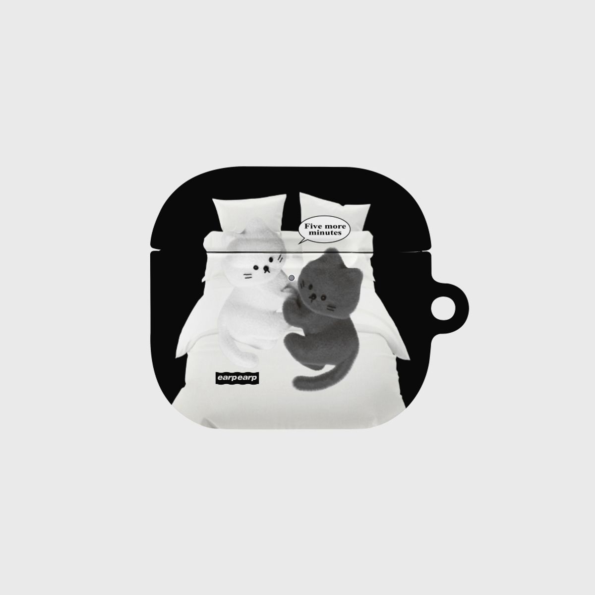어프어프(EARPEARP) 웨이크 업 치치-BLACK(에어팟4-하드)