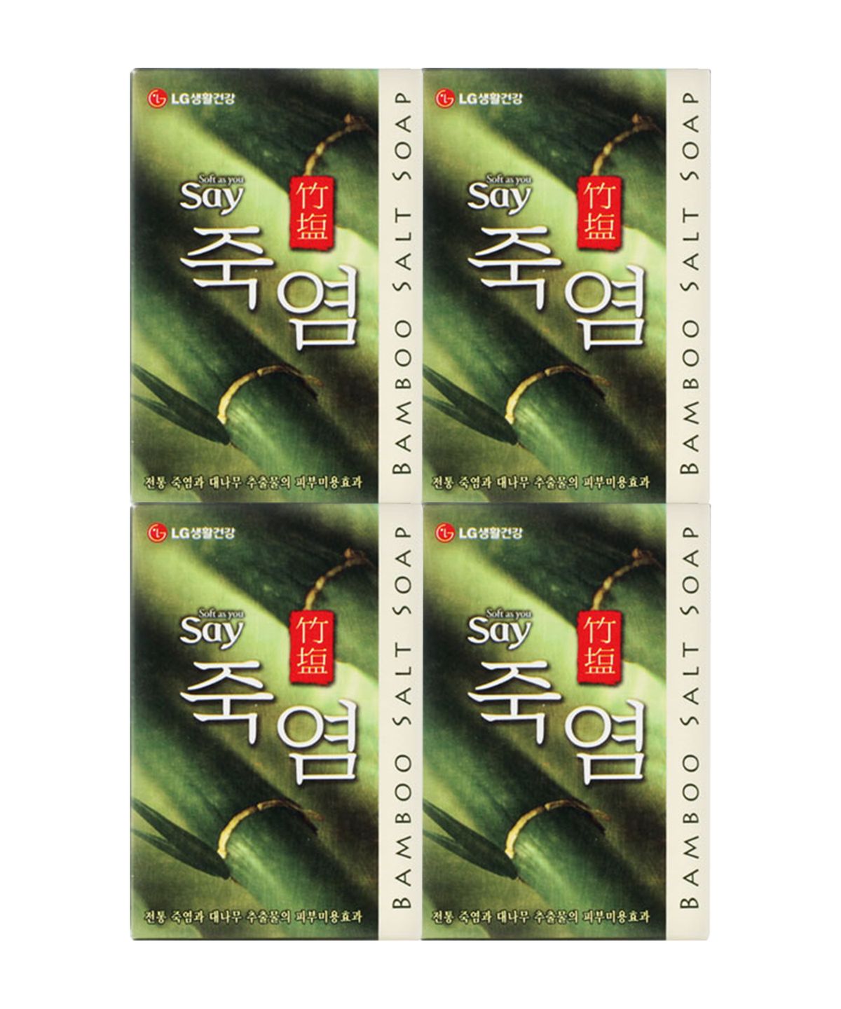 죽염(BAMBOOSALT) 비누 100G 1입 x 4개