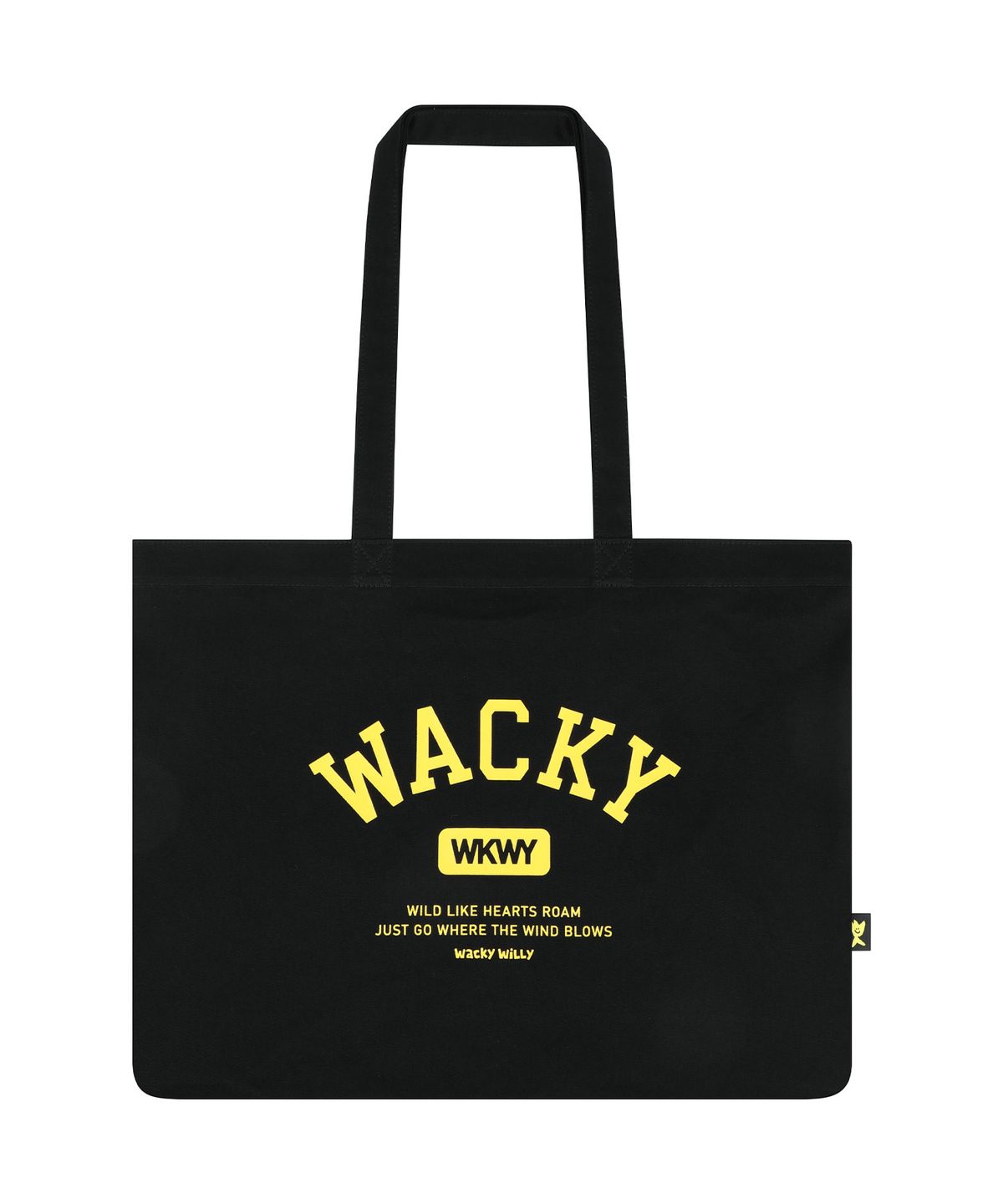 와키윌리(WACKY WILLY) 데일리 에코백 블랙